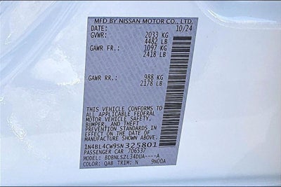 2025 Nissan Altima 2.5 SR