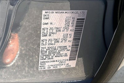 2024 Nissan Frontier PRO-X