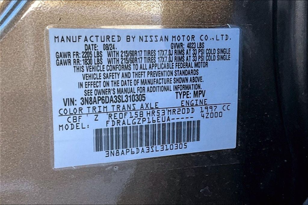 2025 Nissan Kicks SR