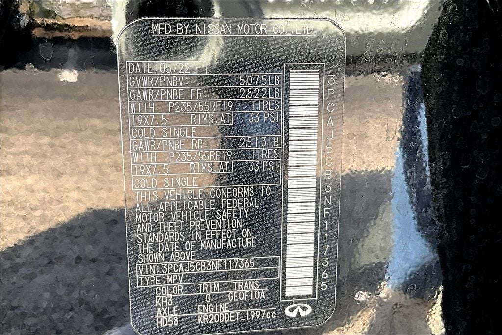 2022 INFINITI QX50 ESSENTIAL