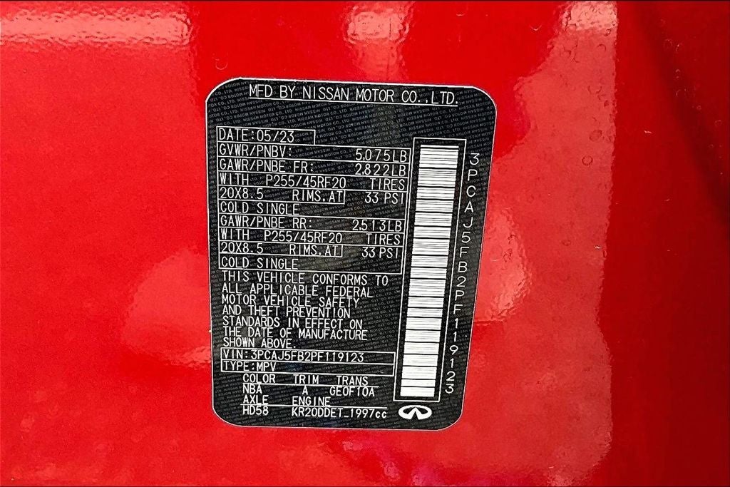 2023 INFINITI QX50 SPORT