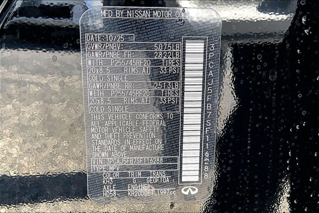 2025 INFINITI QX50 SPORT