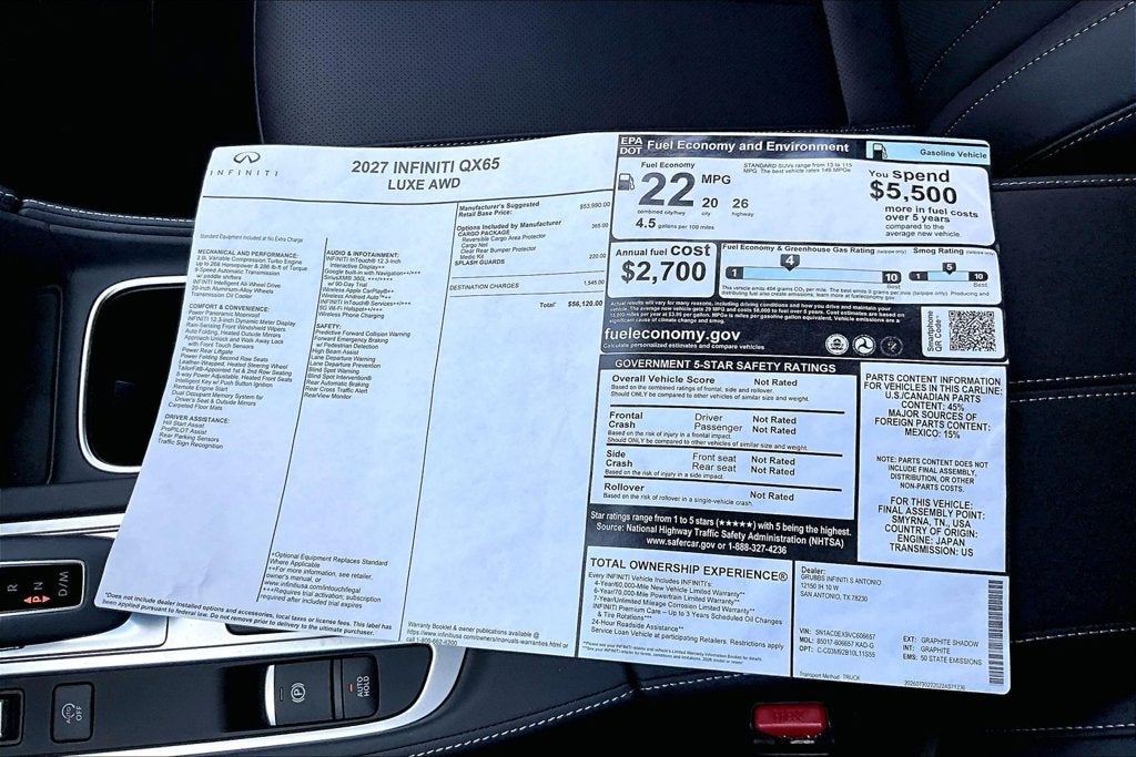 2027 INFINITI QX65 LUXE