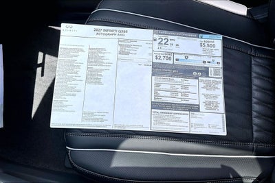 2027 INFINITI QX65 AUTOGRAPH