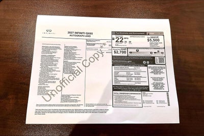 2027 INFINITI QX65 AUTOGRAPH