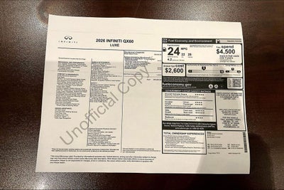 2026 INFINITI QX60 LUXE