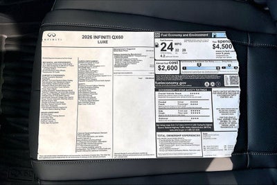 2026 INFINITI QX60 LUXE