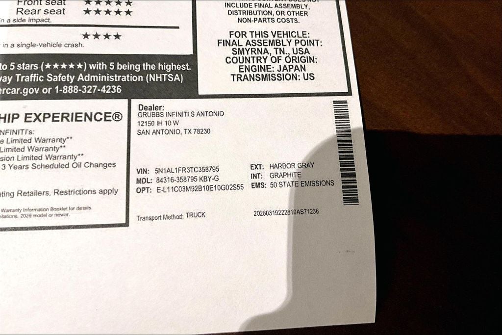 2026 INFINITI QX60 LUXE