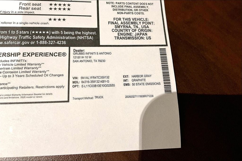 2026 INFINITI QX60 LUXE