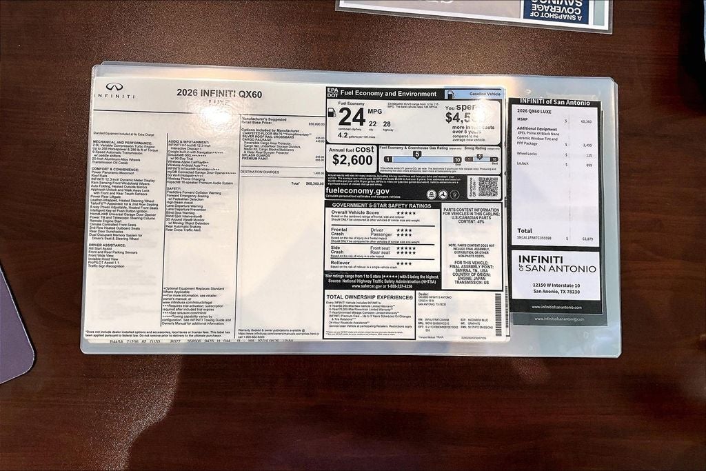 2026 INFINITI QX60 LUXE