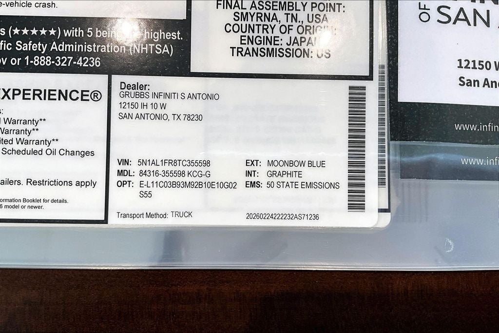 2026 INFINITI QX60 LUXE