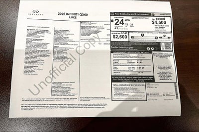 2026 INFINITI QX60 LUXE