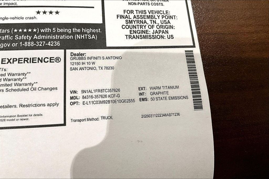 2026 INFINITI QX60 LUXE