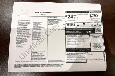 2026 INFINITI QX60 LUXE