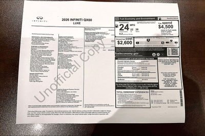 2026 INFINITI QX60 LUXE