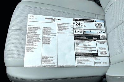 2026 INFINITI QX60 LUXE