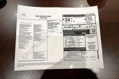 2026 INFINITI QX60 LUXE