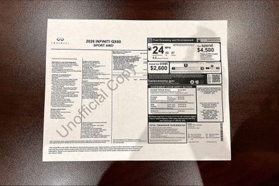 2026 INFINITI QX60 SPORT