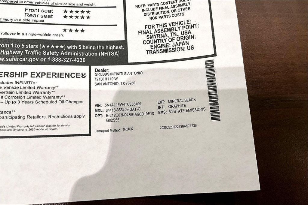 2026 INFINITI QX60 SPORT