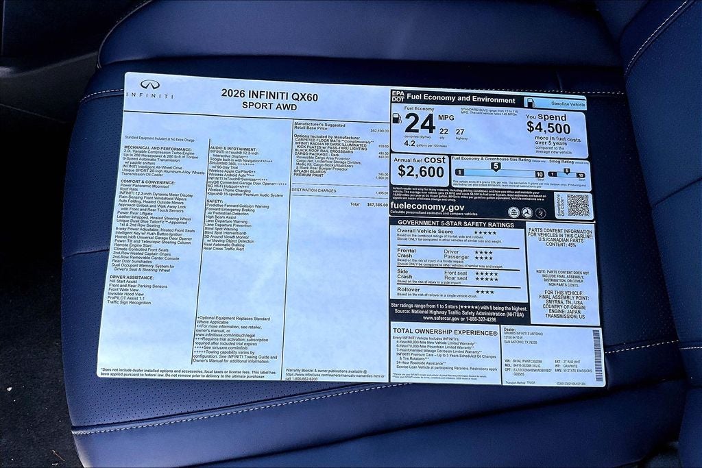 2026 INFINITI QX60 SPORT