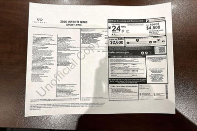 2026 INFINITI QX60 SPORT