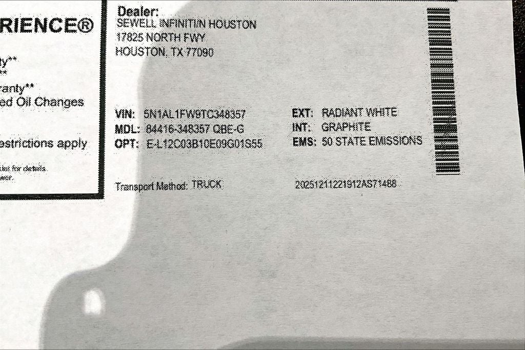 2026 INFINITI QX60 SPORT