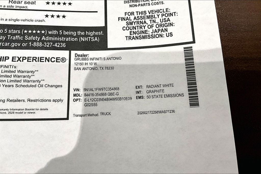 2026 INFINITI QX60 SPORT