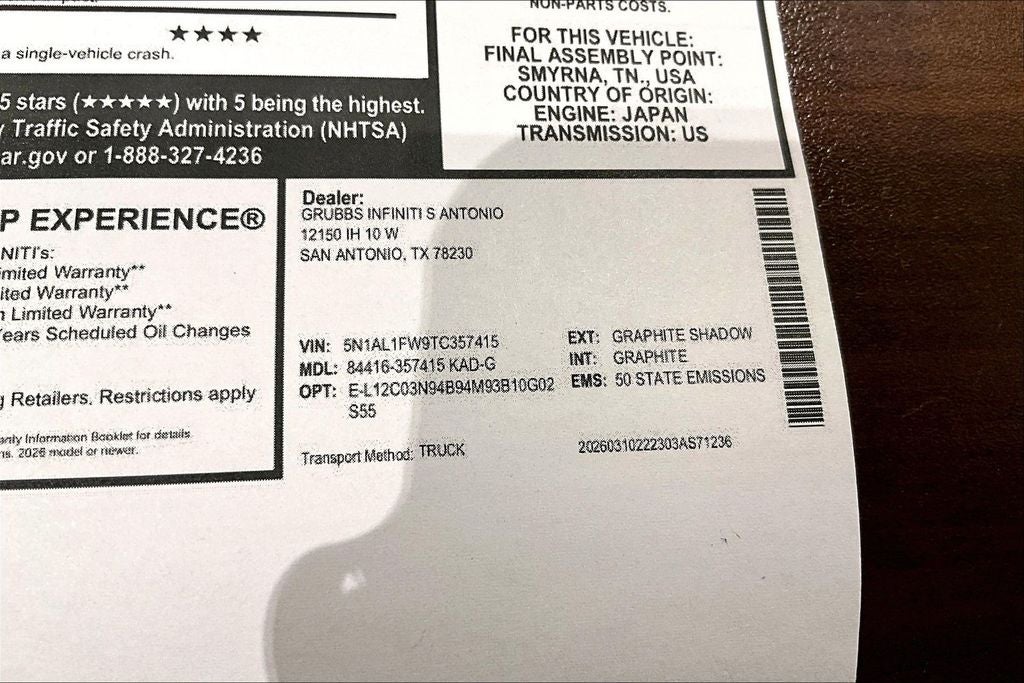 2026 INFINITI QX60 SPORT