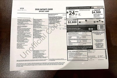 2026 INFINITI QX60 SPORT