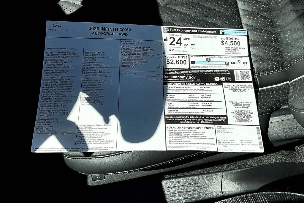 2026 INFINITI QX60 Autograph