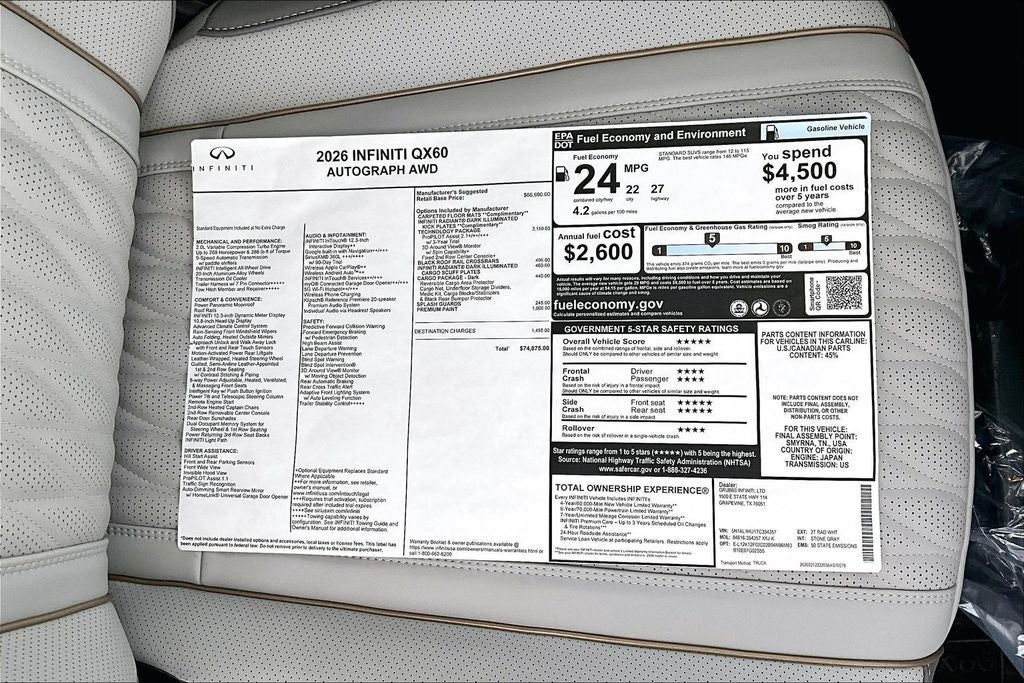 2026 INFINITI QX60 Autograph