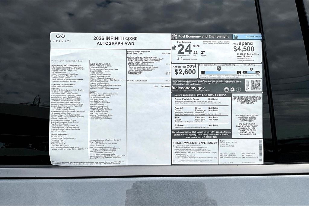 2026 INFINITI QX60 Autograph