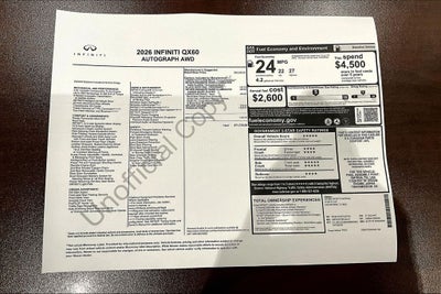 2026 INFINITI QX60 Autograph