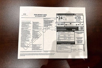 2026 INFINITI QX60 Autograph