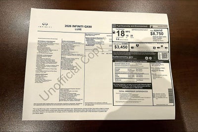 2026 INFINITI QX80 LUXE