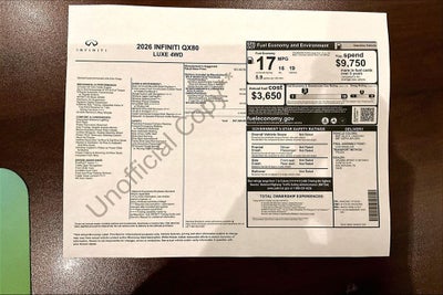 2026 INFINITI QX80 LUXE