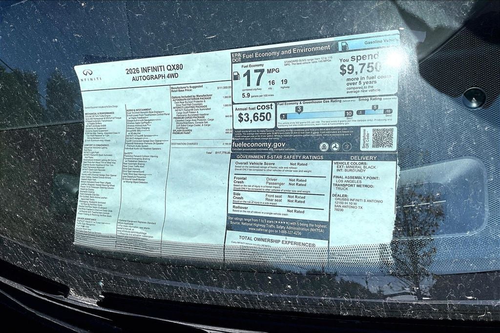 2026 INFINITI QX80 AUTOGRAPH