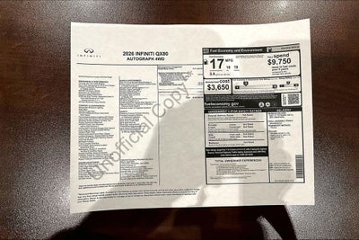 2026 INFINITI QX80 AUTOGRAPH