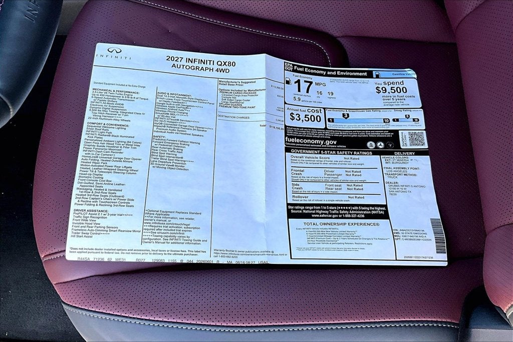 2027 INFINITI QX80 AUTOGRAPH