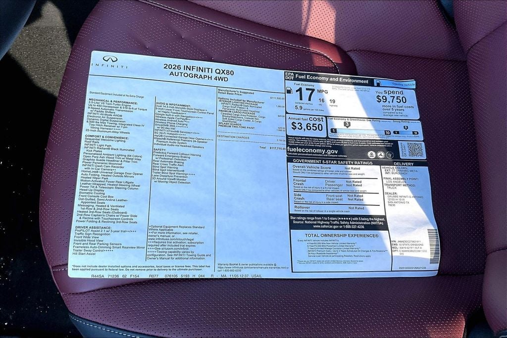 2026 INFINITI QX80 AUTOGRAPH