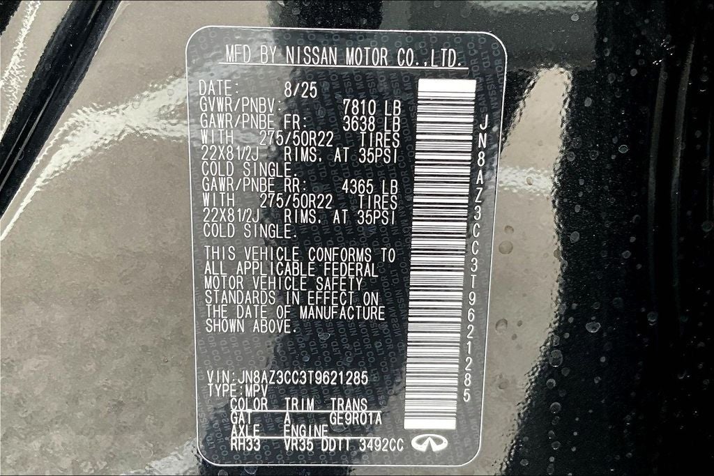 2026 INFINITI QX80 AUTOGRAPH