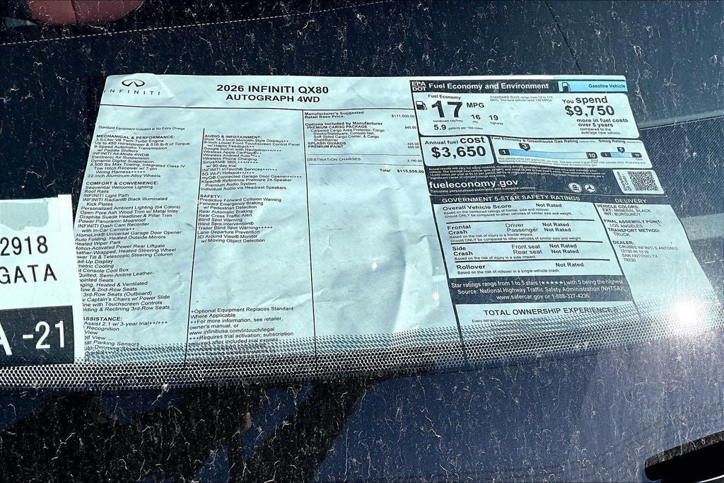 2026 INFINITI QX80 AUTOGRAPH