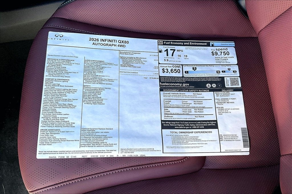 2026 INFINITI QX80 AUTOGRAPH
