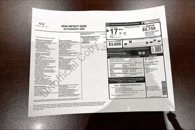 2026 INFINITI QX80 AUTOGRAPH