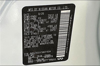 2026 INFINITI QX80 AUTOGRAPH