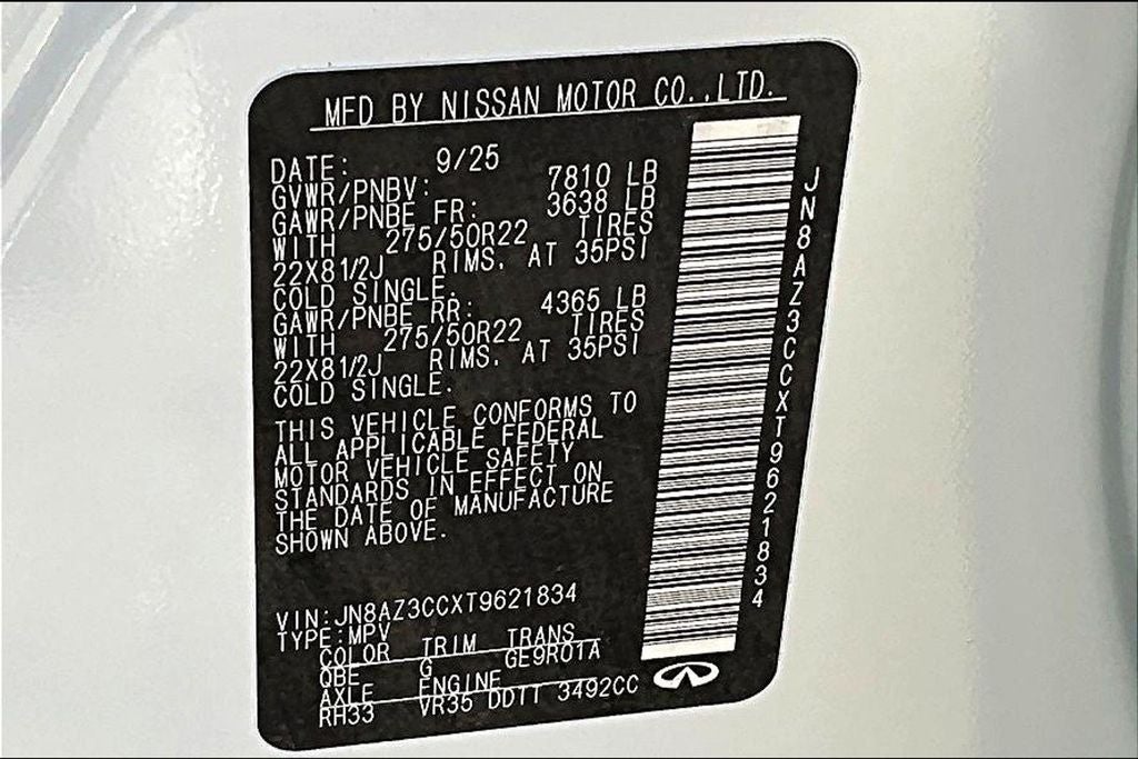 2026 INFINITI QX80 AUTOGRAPH