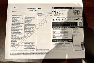 2026 INFINITI QX80 SPORT