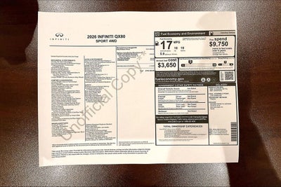 2026 INFINITI QX80 SPORT