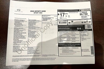 2026 INFINITI QX80 SPORT