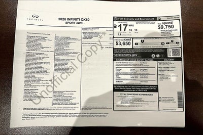 2026 INFINITI QX80 SPORT